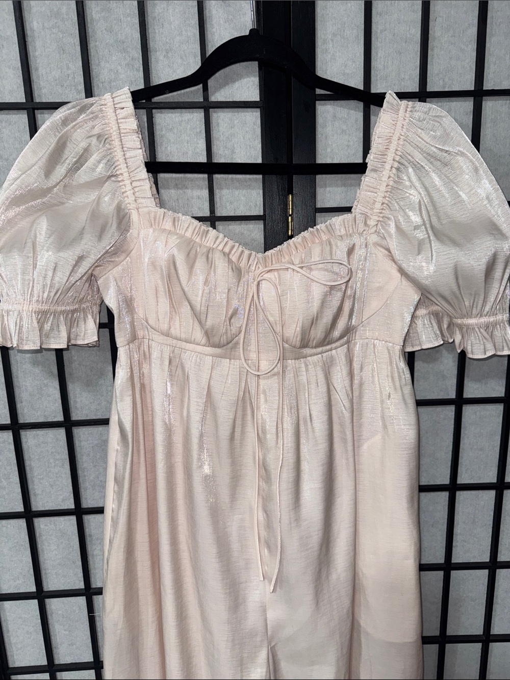Selkie Seashell Wide Leg Jumpsuit Blush Pink Size S - Picture 8 of 16